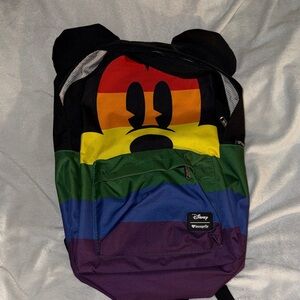 Disney x Loungefly Rainbow Pride Mickey Backpack